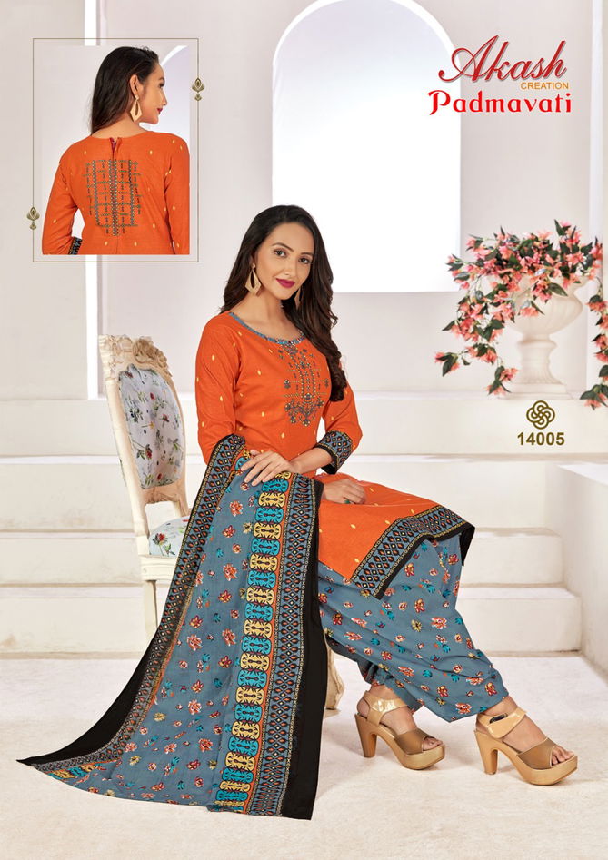 Akash Padmavati 14 Cotton Printed Casual Daily Wear Dress Material Collection